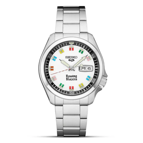 Seiko 5 Sports Rowing Blazers Limited Edition White Dial Watch